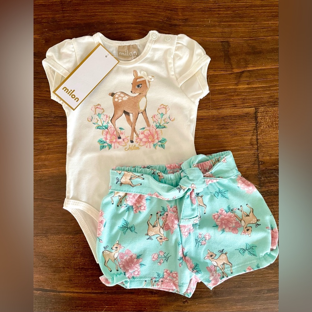 NWT! Milon 2 Piece Short Set
